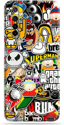 Mclaxa Realme 6, real me 6 Mobile Skin(Realme 6 Sticker Bombing Sticker With High matte finish)