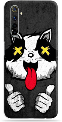 LAMHA Realme 6 Mobile Skin(Ultra Super Crazy Cat Skin With High Matte Finish.,.)