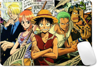 TrendoPrint One Piece Anime Printed Rubber Base with Anti Skid Smooth Surface Mousepad For Gaming, Computer, Laptop, Pc (Anime_24) Non Slip Base Mousepad(Multicolor)