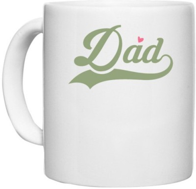 UDNAG White Ceramic Coffee / Tea 'Dad Father | Dad, est 2019' Perfect for Gifting [330ml] Ceramic Coffee Mug(330 ml)