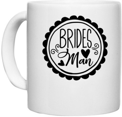 UDNAG White Ceramic Coffee / Tea 'Love Bride | Brides mom' Perfect for Gifting [330ml] Ceramic Coffee Mug(330 ml)