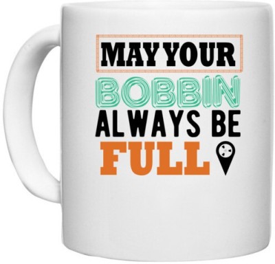 UDNAG White Ceramic Coffee / Tea 'Make your Bonnin Always Be Full' Perfect for Gifting [330ml] Ceramic Coffee Mug(330 ml)