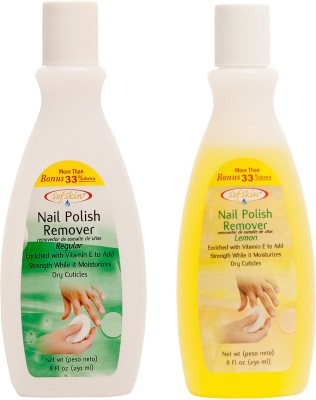 Sofskin (USA Brand) Nail Polish Remover Combo (Regular & Lemon) each 230 ml = 460 ml(460 ml)