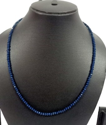 Haryali Opaque navy Blue crystal (4mm) mala for woman & Girl Crystal Metal, Crystal Choker