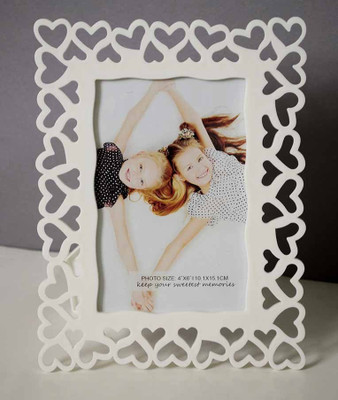 Painting Mantra Plastic Table Photo Frame(White, 1 Photo(s), 4x6)
