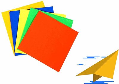 Eclet 500 origami sheet 15 cm x 15 cm Origami Sheets/Construction Paper 6 cmx 6 cm 90 gsm Origami Paper(Set of 1, Multicolor)