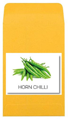 CYBEXIS Heirloom Green Horn Chilli Seeds600 Seeds Seed(600 per packet)