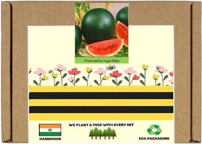 CYBEXIS F1 Hybrid Water Melon Sugar baby Seeds400 Seeds Seed(400 per packet)