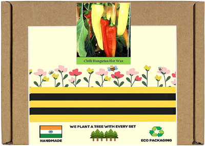 CYBEXIS F1 Hybrid Hungarian Hot Wax Chilli Seeds2400 Seeds Seed(2400 per packet)