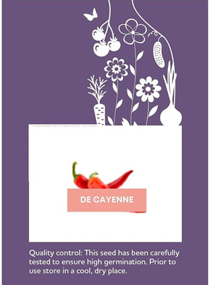 CYBEXIS F1 Hybrid DE Cayenne Chilli Seeds1200 Seeds Seed(1200 per packet)