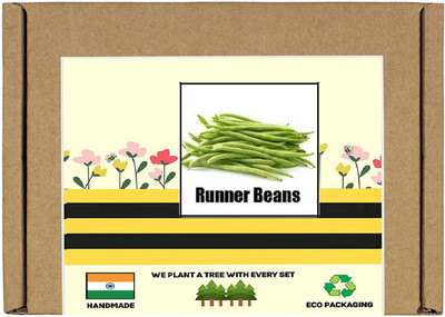 CYBEXIS F1 Hybrid Runner Beans Seeds-100 Seeds Seed(100 per packet)