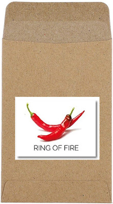 CYBEXIS Guarenteed Germination Fire Ring Hot Red Chilli Seeds600 Seeds Seed(600 per packet)