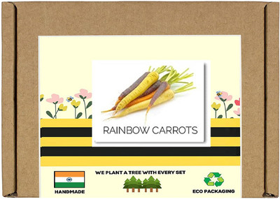CYBEXIS F1 Hybrid Carrot Rainbow Seeds1000 Seeds Seed(1000 per packet)