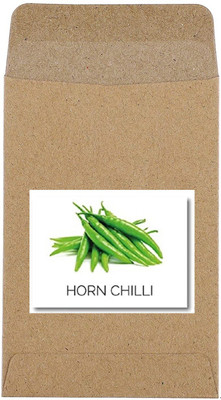 CYBEXIS Guarenteed Germination Green Horn Chilli Seeds2400 Seeds Seed(2400 per packet)