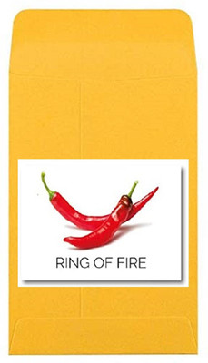CYBEXIS Heirloom Fire Ring Hot Red Chilli Seeds2400 Seeds Seed(2400 per packet)