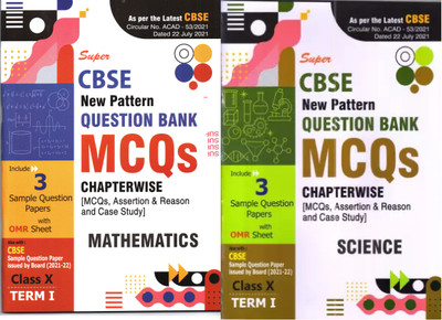 Super CBSE New Pattern Question Bank MCQs Science And Mathematics Chapterwise ( Including MCQs, Assertion & Reason And Case Study With Specimen Papers Issued By Board On 2 September 2021)(Paperback, Superior Publications) Super CBSE New Pattern Question Bank MCQs Science And Mathematics Chapterwise ( Including MCQs, Assertion & Reason And Case Study With Specimen Papers Issued By Board On 2 September 2021)(Paperback, Superior Publications)