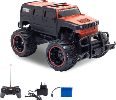 Miss & Chief Big and Mean Rock Crawling 1:20 Scale Modified Off-Road Hummer RC Car/Monster Truck(Red)