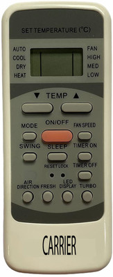 Haimac AC Remote No. 78C Compatible with Remote Control Carrier AC Remote Controller(White)