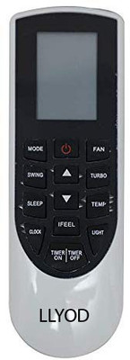 Haimac AC Remote No. 182B Compatible with Remote Control LLYOD AC Remote Controller(White)