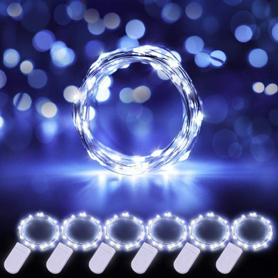 WunderVoX 20 LEDs 2.03 m Multicolor Steady String Rice Lights(Pack of 6)