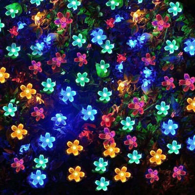OWN BOX CREATIONS 16 LEDs 1.83 m Multicolor Steady Flower Rice Lights(Pack of 3)