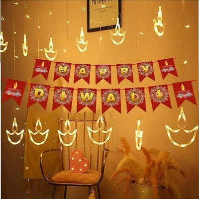 Luz 150 LEDs 5.33 m White Flickering Diya Rice Lights(Pack of 1)