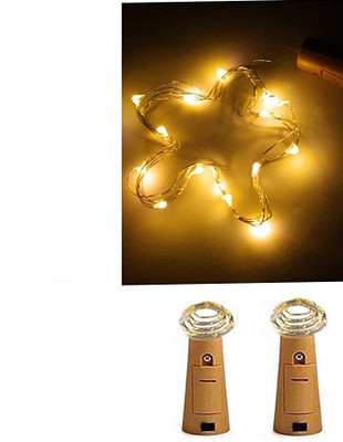VibeX 20 LEDs 78 m Multicolor Steady String Rice Lights(Pack of 2)