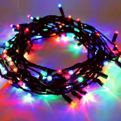 JACKAL 18 LEDs 5 m Multicolor Flickering String Rice Lights(Pack of 1)