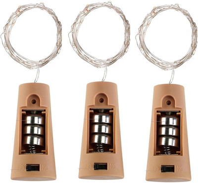 WunderVoX 20 LEDs 2.01 m Multicolor Steady String Rice Lights(Pack of 3)
