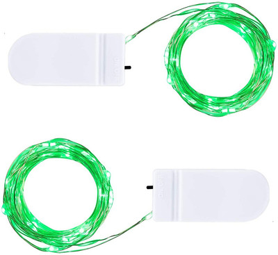 WunderVoX 20 LEDs 2.03 m Multicolor Steady String Rice Lights(Pack of 2)