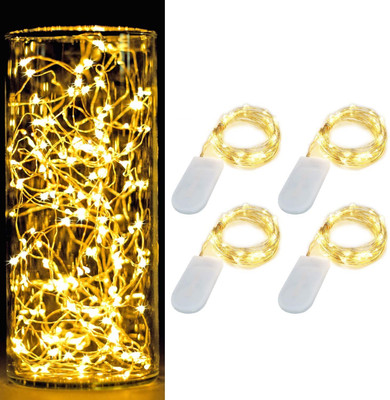 WunderVoX 20 LEDs 2.01 m Multicolor Steady String Rice Lights(Pack of 4)