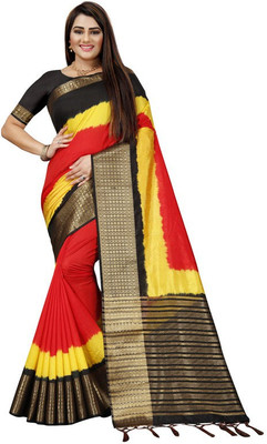 HEENA Self Design Banarasi Nylon Saree(Multicolor)