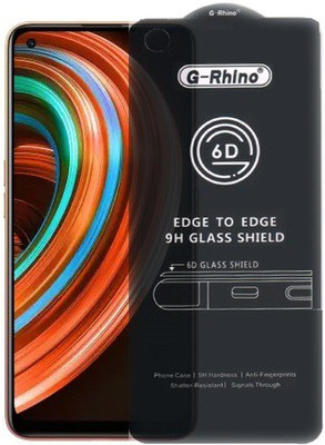Mersal Edge To Edge Tempered Glass for Realme X7 5G(Premium G-Rhino 6D Sensitive Touching Edge to Edge Tempered Glass With Camera Open Cut) Full Glue Branded Glass(Pack of 1)