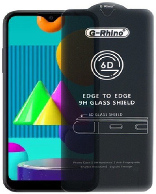 A-Allin1 Edge To Edge Tempered Glass for Samsung Galaxy M01, (G-Rhino Premium Branded Edge To Edge Full Glue With Perfect Camera Cutting)(Pack of 1)