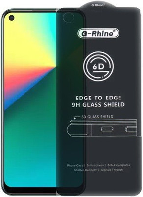 Mersal Edge To Edge Tempered Glass for Realme 7i(Premium G-Rhino 6D Sensitive Touching Edge to Edge Tempered Glass With Camera Open Cut) Full Glue Branded Glass(Pack of 1)