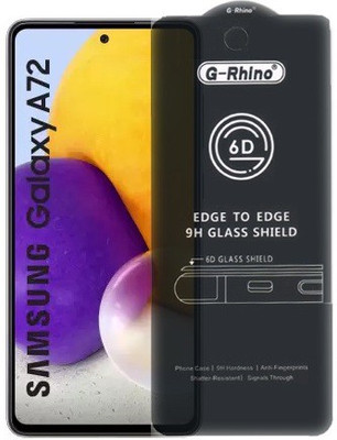 A-Allin1 Edge To Edge Tempered Glass for Samsung Galaxy A72, (G-Rhino Premium Branded Edge To Edge Full Glue With Perfect Camera Cutting)(Pack of 1)