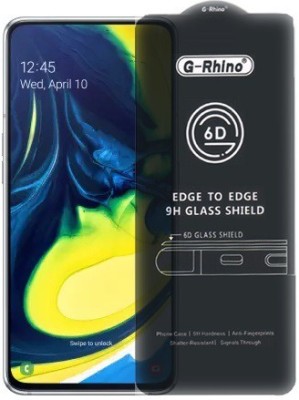 A-Allin1 Edge To Edge Tempered Glass for Samsung Galaxy A80, (G-Rhino Premium Branded Edge To Edge Full Glue With Perfect Camera Cutting)(Pack of 1)