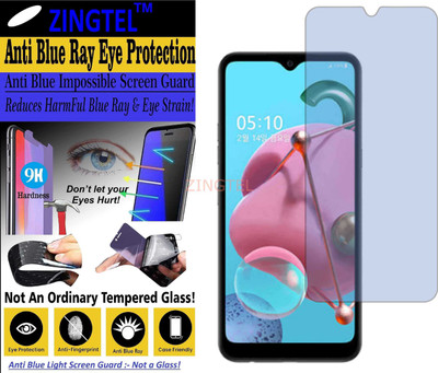 ZINGTEL Impossible Screen Guard for LG Q51 (Impossible UV AntiBlue Light)(Pack of 1)