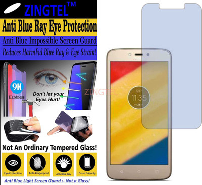 ZINGTEL Impossible Screen Guard for MOTOROLA MOTO C PLUS (Impossible UV AntiBlue Light)(Pack of 1)