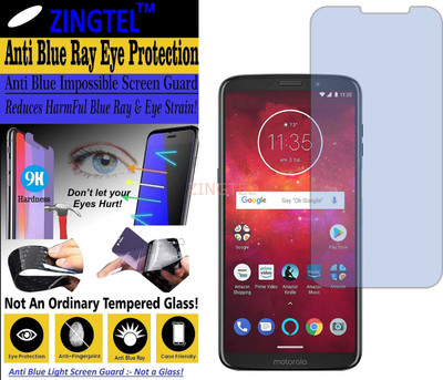 ZINGTEL Impossible Screen Guard for MOTOROLA MOTO Z3 PLAY (Impossible UV AntiBlue)(Pack of 1)