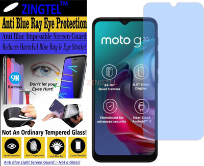 ZINGTEL Impossible Screen Guard for MOTOROLA MOTO G30 (Impossible UV AntiBlue Light)(Pack of 1)