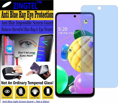 ZINGTEL Impossible Screen Guard for LG Q52 (Impossible UV AntiBlue Light)(Pack of 1)