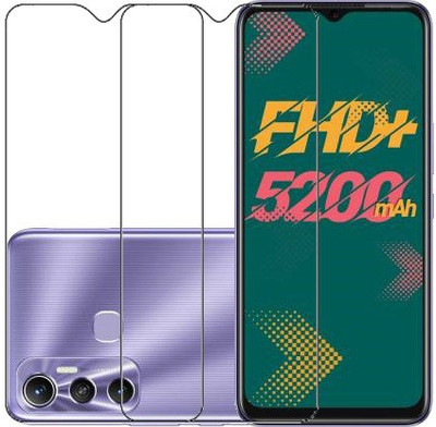AARERED Tempered Glass Guard for Infinix Hot 11(Pack of 2)
