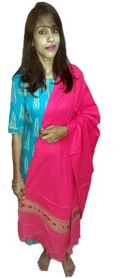 BE SWADESHI Wool Self Design Women Shawl(Pink)