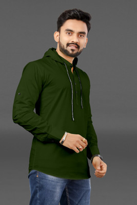 RAHUL CREATION Men Solid Formal Dark Green Shirt