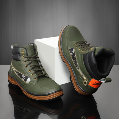 Zixer Boots For Men(Green , 9)