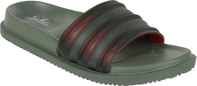 CARLTON LONDON Men Slides(Olive , 8)