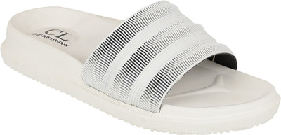 CARLTON LONDON Men Slides(Off White , 9)