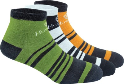 HUSSKINZ Men & Women Striped Ankle Length(Pack of 3)