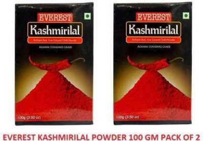 EVEREST Kashmiri Lal Mirch Powder 100 gram Pack of 2(2 x 50 g)